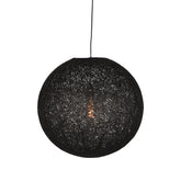 Hanglamp Twist - Zwart - Vlas - L